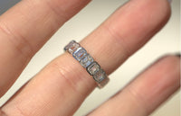 Emerald Cut Lab Diamond Eternity Band